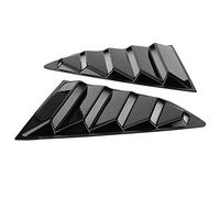 Coperchio di Sfiato del Finestrino Laterale con Rivestimento per Ventilazione Ad Alito Nero Nero Lucido con Nastro Adesivo a Doppio Lato per Chevy Camaro 2016-2020