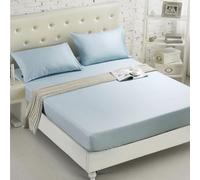Coperchio di Tela a Monte del Materasso Protector Cover di Cotone Solpate per Materasso Spazzolette con Letti a Doppio Set da Letto, 50 Rosa, re 193x203cm