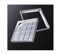 Coperchio di tombino invisibile in acciaio inossidabile 304, resistente e con elevata capacità di carico, coperchio di ispezione in metallo resistente for vialetto(8cm,30 * 30cm/11.8 * 11.8in)