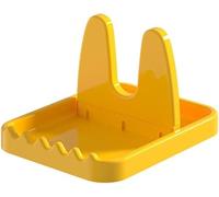 Coperchio e Poggia Cucchiaio, Supporto per Cucchiaio da Cucina, Porta Coperchi Pentole, Salva Spazio Per Cucina,Per Riporre Taglieri, Coperchi di Pentole (Giallo)