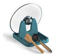 Coperchio e Poggia Cucchiaio, Supporto per Cucchiaio da Cucina, Porta Coperchi Pentole, Salva Spazio Per Cucina,Per Riporre Taglieri, Coperchi di Pentole (Verde)