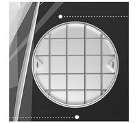Coperchio e telaio for tombino invisibili in acciaio inossidabile,coperchio di ispezione in metallo incorporato for esterni e interni for cortile, marciapiede(D80cm/31.5in)