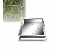 Coperchio e telaio per pozzetto a scomparsa, coperchio per pozzetto a filo pavimento con superficie in acciaio inox per manto erboso, copertura per fossa settica(Square,70cm)