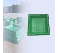 Coperchio e telaio per pozzetto invisibile, coperchio a filo pavimento con superficie a prato, copertura rinforzata per pozzetto fognario - Ideale per giardini, cortili (Verde)(Square,31.5in)