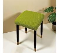Coperchio Elastico per Sgabello in Poliestere Jacquard Rivestimento Antiscivolo per Sedia a Sella Quadrata, Protezione per Sgabelli da Soggiorno e Camera da Letto(Mint Green,33-38cm/13-15in)