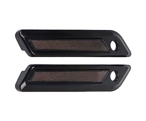 Coperchio esterno per borsa laterale con cerniera per borse laterali MASO Moto Borse Latch Cover (lente fumé), 2014-2023 H&arl-ey Touring Electra Road Street Glide