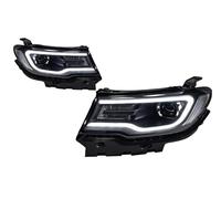 Coperchio faro 2 Pezzi Luci Auto Per Jeep Per Compass 2017-2022 Fari A LED O Allo Xeno Doppio Proiettore