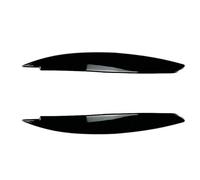 Coperchio Faro Copertura Faro Auto Faro Sopracciglio Per BMW Per 1 Serie E81 E82 E87 E88 2008-2013 Auto Fari Anteriori Palpebre Trim Adesivi(Nero lucido)