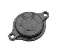 Coperchio filtro olio con fatturata in alluminio Compatibile con YZ250F YZ450F YZ250FX YZ450FX WR250F WR450F YZ WR 250F 450F 250 450 Modelli motociclistici 2014 2021(Black)