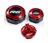 Coperchio fluido serbatoio Accessori di protezione per tappo serbatoio carburante e tappo di riempimento freno anteriore e posteriore per R6 YZF R6 Yzfr6 YZF-R6 2010-2020 2021 2022