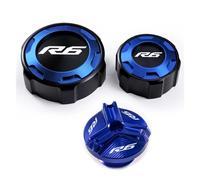 Coperchio fluido serbatoio Accessori di protezione per tappo serbatoio carburante e tappo di riempimento freno anteriore e posteriore per R6 YZF R6 Yzfr6 YZF-R6 2010-2020 2021 2022