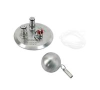 Coperchio for fusto Tri-Clover da 4" con montanti di bloccaggio a sfera - Accessorio for fermentatore for birra fatta in casa in acciaio inossidabile 304 con valvola limitatrice di pressione