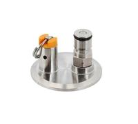 Coperchio for tramoggia a secco Tri-Clamp da 2" con valvola di non ritorno e valvola di sicurezza a sfera for la fermentazione casalinga della birra