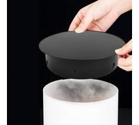 Coperchio foro camino stufa, Capsula per tubo, Tappo per tubo della stufa, tappo isolato per canna fumaria, copertura per foro canna fumaria per tubi, tappo terminale in acciaio inox (75 mm)