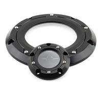 Coperchio frizione del motore Derby Compatibile con il tappo dello statore del crank del timer di motocicletta adatta a OCIA Softail 99-17 e Touring LeIC 99-15(Black)