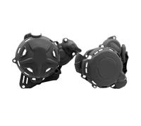 Coperchio frizione Protettore di accensione Guardia compatibile con XC XCF SX SXF EXC XCW SMR 250 300 350 450 Modelli FITSI 2023 2024 ANNI TX TE MOTORYCLES(A01 Black 2 Set)