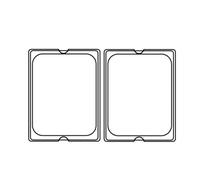 Coperchio Gastronorm 1/2 Per - Codice 202,06/07-113,42 32,5X26,5 Cm Trasparente Policarbonato - 12 Unità