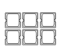 Coperchio Gastronorm 1/6 Per - Codice 202,29 17,6X16,2 Cm Trasparente Policarbonato - 48 Unità