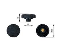 Coperchio GATES RC248, Serbatoio Del Refrigerante Per ALPINA, BMW, ROLLS-ROYCE