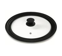 Coperchio pentola Vetro multidiametro 16-18-20 mm con foro vapore BLACK 1333