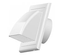 Coperchio griglia Aeratore gravità portello (tubi 125mm) Bianco Copertura ventilazione esterna