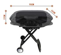 Coperchio griglia per Weber Q2000 Q200 Series impermeabile con misura antivento