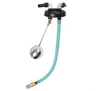 Coperchio IBC DN 150 con protezione da sovraccarico e collegamento pompa per serbatoi di acqua piovana, coperchio serbatoio acqua con funzione di ventilazione, tappo serbatoio IBC in plastica nera