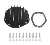 Coperchio in alluminio per differenziale H50720016, coperchio lucidato a 10 bulloni per differenziale anteriore e posteriore per 44, include guarnizione e componenti di (Nera)