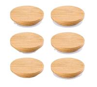 Coperchio in bambù rotondo in legno per yogurt, coperchio per barattoli di conserve, coperchio di ricambio per casa, cucina, hotel, ristorante, yogurt, barattoli per marmellata, barattoli di miele