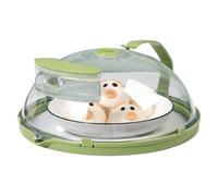 Coperchio in lamiera trasparente - 26 x 10 centimetri, cupola per piscina in policarbonato trasparente, con maniglie antispruzzo | Strumenti di cucina per appartamenti prevenzione gadget da cucina