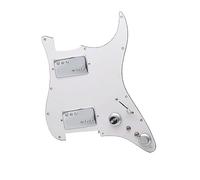 Coperchio In Ottone HH Due Humbucker Coil Spliting Pickguard Battipenna Per Chitarra Elettrica Humbucker Loaded Scratchplate Precablato