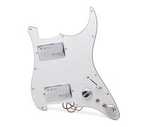 Coperchio In Ottone HH Due Humbucker Coil Spliting Pickguard Pickguard Per Chitarra Elettrica LP Humbucker Loaded Scratchplate Precablato