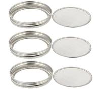 Coperchio in per germogli, 3 pezzi, coperchio per pioli, in rete, in acciaio inox, per germogliare la casa, 86 mm