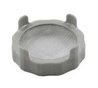 Coperchio in plastica per barattoli a bocca larga con rete in acciaio inox progettato per rimuovere l'acqua in eccesso e aumentare il flusso d'aria per uno sviluppo sano dei germogli (giallo)