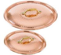 Coperchio in rame Martellato Stagnato Ø 32 cm linea Luxury Line rame