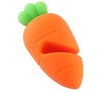 Coperchio in silicone a prova di perdite, a forma di carota, piccolo calore morbido padella per pentola porta coperchio divertente utensili da cucina Durability