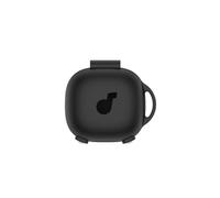 Coperchio in silicone per Soundcore Sport X20, custodia protettiva per auricolari wireless, custodia in pelle morbida per auricolari, accessori di protezione per cuffie con moschettone (Nero)