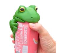 Coperchio in silicone stampato riutilizzabile a forma di rana per bibite/birra, regalo unico per gli amanti delle bevande, coperchio riutilizzabile a forma di rana