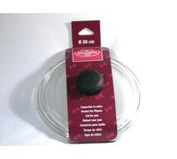 Coperchio In Vetro Bombato Pomolo Nero 3333 20 Trasparente Ballarini