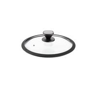Coperchio in Vetro, COOK&SPACE diametro 28 cm con bordo di silicone e aperture per fuoriuscita vapore lavabile in lavastoviglie grigio