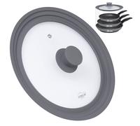Coperchio in vetro multifunzionale STONELINE, con bordo in silicone