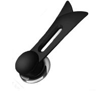 Coperchio in vetro temperato con struttura in acciaio inossidabile e manico in bachelite resistente al calore, per una cottura chiara e una facile conservazione verticale sul piano di lavoro (nero)