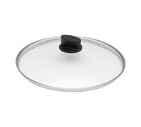 Woll Eco Lite - Coperchio in vetro di sicurezza, rotondo, Ø 24 cm, trasparente
