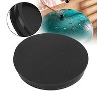 Coperchio inferiore per tamburo lingua, design standard, facile da installare in gomma con tappo di Handpan nero insonorizzante per strumenti, foro interno da 75 mm