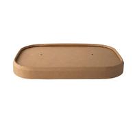 Coperchio Insalatiera Bio Rettangolare Carta Avana 17x12 cm 50 pz - Signorbio