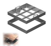Coperchio invisibile da incasso per fosse settiche con manico nascosto, in acciaio inox, per vialetti, vialetti, cortili, giardini