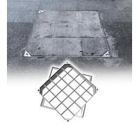 Coperchio invisibile per serbatoio settico in metallo, ispezione e scarico tempesta, per cortile/vialetto (76,2 x 83,8 cm) e resistente alle intemperie