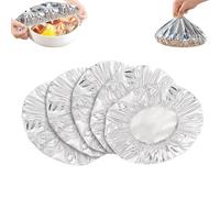 Coperchio isolante for alimenti in alluminio pop-up, coperture for alimenti in alluminio, pellicola for la conservazione degli alimenti resistente alle alte temperature, facile da pulire(30Pcs)