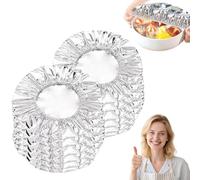 Coperchio isolante for alimenti in carta stagnola a scomparsa, coperchi in alluminio con protezione termica, coperchi regolabili for la conservazione degli alimenti in cucina(10pcs)