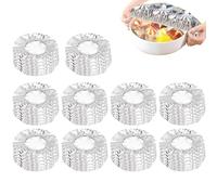 Coperchio isolante for alimenti in carta stagnola a scomparsa, coperchi in alluminio con protezione termica, coperchi regolabili for la conservazione degli alimenti in cucina(50pcs)